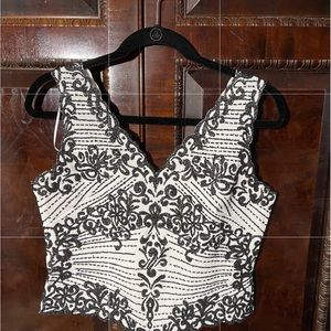 NWT Vintage Cache striking evening top